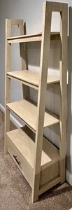 Light Wood Bookcase With Drawer