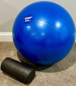 Fitness Gear 65 Cm Exercise Ball & Foam Roller