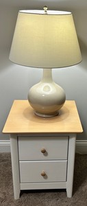 Nadeau Nightstand & Ceramic Table Lamp
