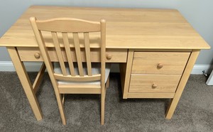 Nadeau Maple Desk & Chair Set