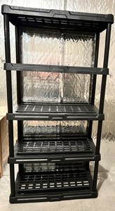 4-Shelf Plastic Storage Rack