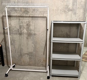 Closet Rack & 4-Shelf Storage Unit