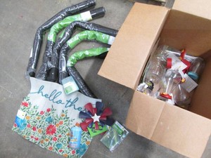 Box of landscape fabric, humming bi...