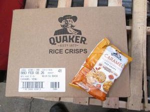 Case of Caramel rice crisps dated F...