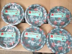 6 Packs of 20 paper bowls...