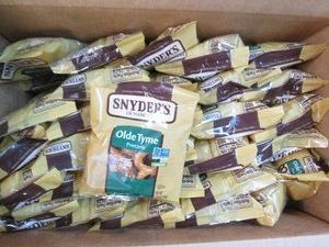 60 1.5 oz Snyders olde tyme pretzel...