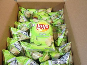 24 Lays Limon potato chips dated Fe...