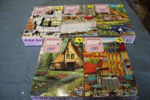 5-1000 piece puzzles...