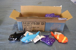 Case of 12 Wind Up Sea Animals...