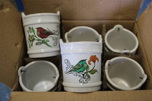 6 Small Pail Planters...