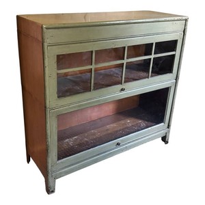 D - Barrister Style Bookcase - Vintage Lawyers Bookcase
