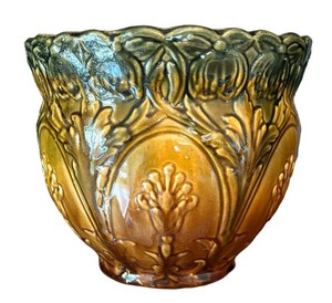 LR - Vintage Brush McCoy Art Pottery Jardiniere