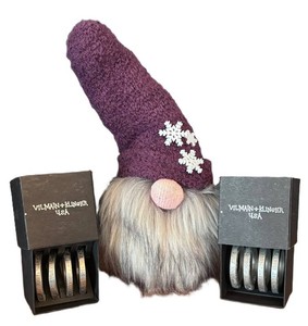 LR - Gnome with Vilmain & Klinger Napkin Rings