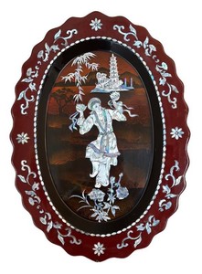 LR - Vintage Asian Style Platter