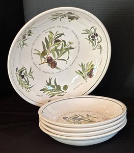 LR - Williams-Sonoma Olive Motif Serving Bowl Set