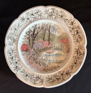 DR - Vintage Windsor Ware Azalea Gardens Plate