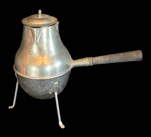 LR - Vintage Chocolate Pot Metal Pitcher