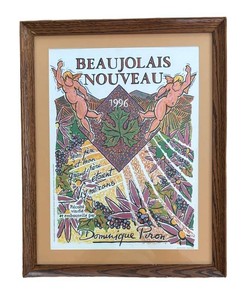 LR - Vintage Beaujolais Nouveau 1996 Dominique Piron Framed Print