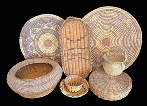 LR - Vintage Native American Baskets Collection (Lot of 6)