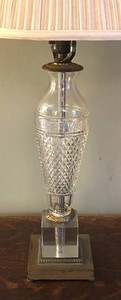 BR3 - Vintage Crystal Table Lamp