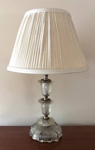 BR1 - Vintage Cut-Glass Base Table Lamp