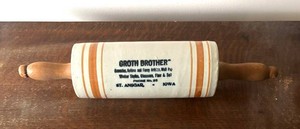 BR1 - Vintage Advertising Rolling Pin for Grath Brothers