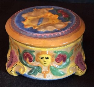K - Vibrant Vintage Italian Trinket Box