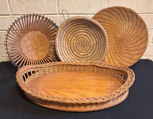 LLR - Four Woven Basket Trays