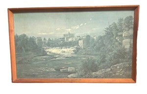 LLR - Vintage St Anthony Falls 1857 Framed Print