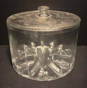 LLR - Vintage Glass Cheese Preserver U.S. Glass Co.