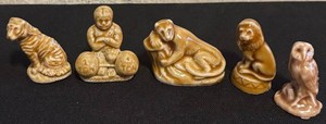 K - Five Vintage Wades Whimsies Figurines