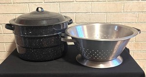 LLR - Canning Enamel Stock Pot with Large Strainer