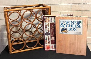 LLR - Wine Holder with Wine  Spirits Books