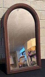 LLR - Vintage Wall Mirror with Arched Wood Frame