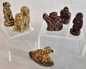 K - Vintage Wades Whimsies Animal Figures (Lot of 6)