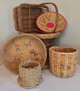 DR - Wicker Basket Collection (Lot of 6)