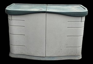 G - Outdoor Storage Box - Rubbermaid Garden Storage Box 27 X 54.5 X 34 in