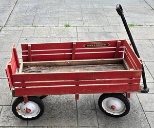 G - Vintage Radio Flyer Wagon With Removable Sides