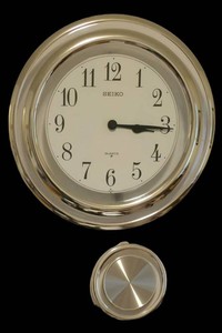BR2 - Wall Clock - Seiko Pendulum Quartz 11 in