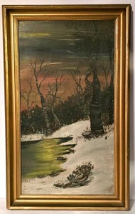 LL - Framed Landscape Painting