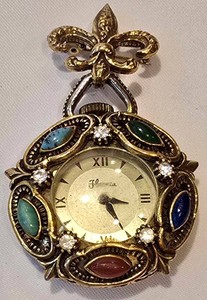 DR - Vintage Brooch Watch - Florence