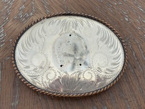 German Silver Belt Buckle