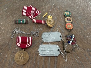 Pins, Medals, Dog Tags
