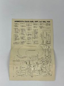 1938 Minnesota State Fair Map
