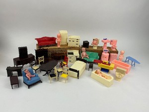 Vintage Plastic Doll House Furniture