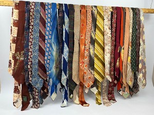 25 Vintage Mens Necktie Lot #2