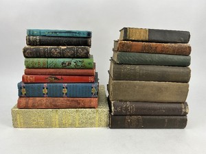 Stack of 16 Antique & Vintage Books