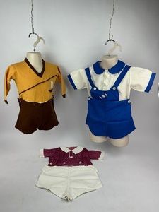 Vintage Clothing Boys Toddler Romper Three Outfits
