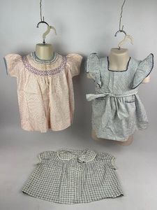 Vintage Clothing Girls Toddler Dress Three Outfits