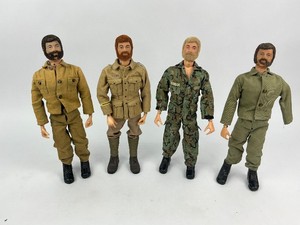 Four 1960s Vintage G.I. Joe Action Figure 12 Dolls